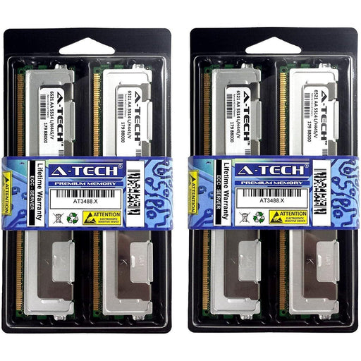 Memoria 16GB Kit 4x4GB Memory Ram compatible with DELL PowerEdge 1900 1950 1950 1955 2900 2950 M600 R900 SC1430 T110 PowerVault NF500 NF600 NX1950 Precision Workstation 690 690n R5400 R5400 T5400 T7400-FoxTI