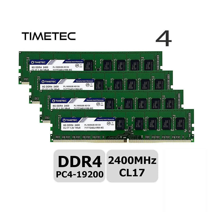 Timetec Hynix IC 32GB KIT (2x16GB) DDR4 2400MHz PC4-19200 Unbuffered ECC 1.2V CL17 2Rx8 Dual Rank 288 Pin UDIMM Server Memory RAM Module Upgrade (32GB KIT (2x16GB))-FoxTI