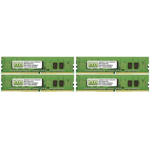 Memoria 32GB (4x8GB) DDR4-2400MHz PC4-19200 ECC RDIMM 1Rx8 1.2V Registered Memory for Server/Workstation-FoxTI