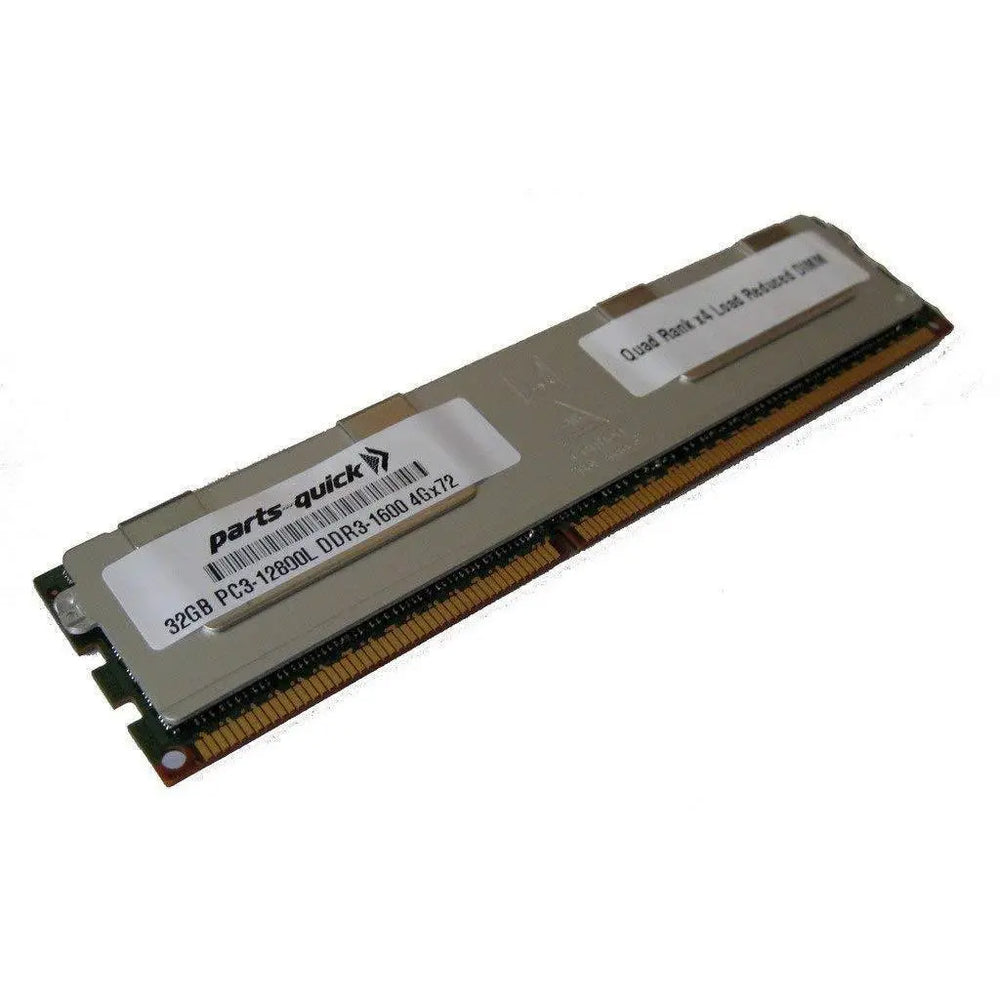 32GB Memory for HP ProLiant ML350e Gen8 (G8) DDR3L PC3-12800L 1600MHz ECC LRDIMM (PARTS-QUICK BRAND)-FoxTI