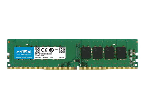 Memoria Crucial 16GB 288-Pin DDR4 VLP UDIMM DDR4 2666 (PC4 21300) ECC Unbuffered 2Rx8 Genuine