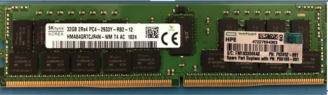 Memoria SK Hynix HMA84GR7CJR4N-WM 32GB 2Rx4 PC4-2933Y-RB2-12 RAM Server Memory SK hynix