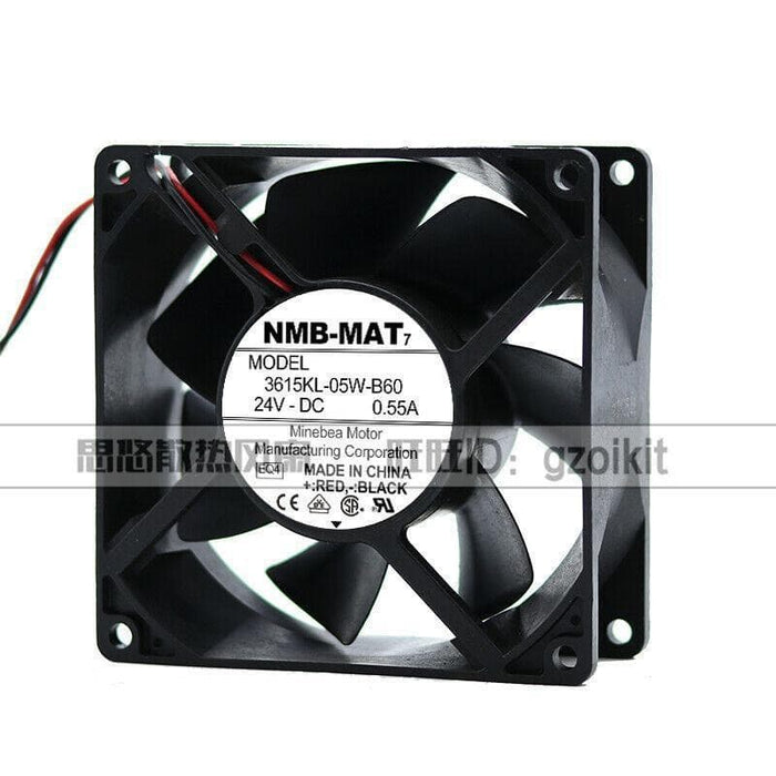 NMB-MAT 3615KL-05W-B60 24V 0.55A 92*92*38MM 9CM Inverter Cooling Fan-FoxTI
