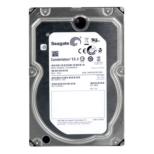 ST3000NM0033 SEAGATE 3TB 7.2K SATA 3.5" 6Gbps HDD CONSTELLATION ES.3 763649030028 Genuine