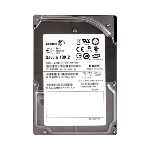 Seagate 146GB 2.5" 10K RPM SAS 3Gb/s; Cache 16mb ST9146802SS disco Genuine