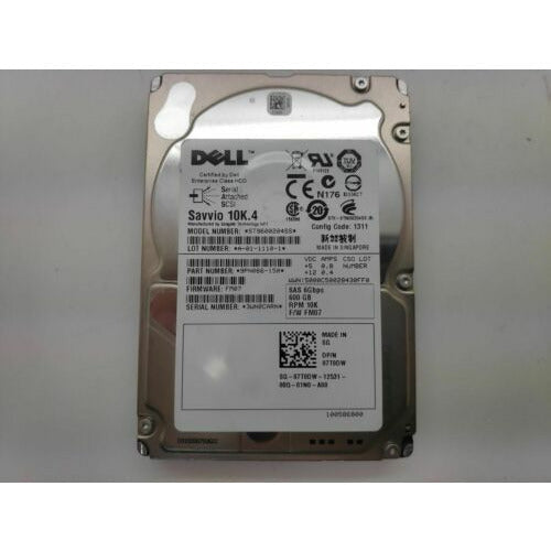 Seagate 600GB Savvio 10K.4 2.5" SAS Hard Drive ST9600204SS DP/N: 9PN066-150 disco SEAGATE