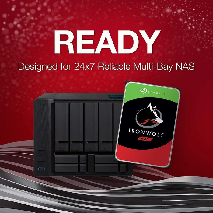 Seagate (ST14000VN0008) IronWolf 14TB NAS Internal Hard Drive HDD – 3.5 Inch SATA 6Gb/s 7200 RPM 256MB Cache for RAID Network Attached Storage-FoxTI