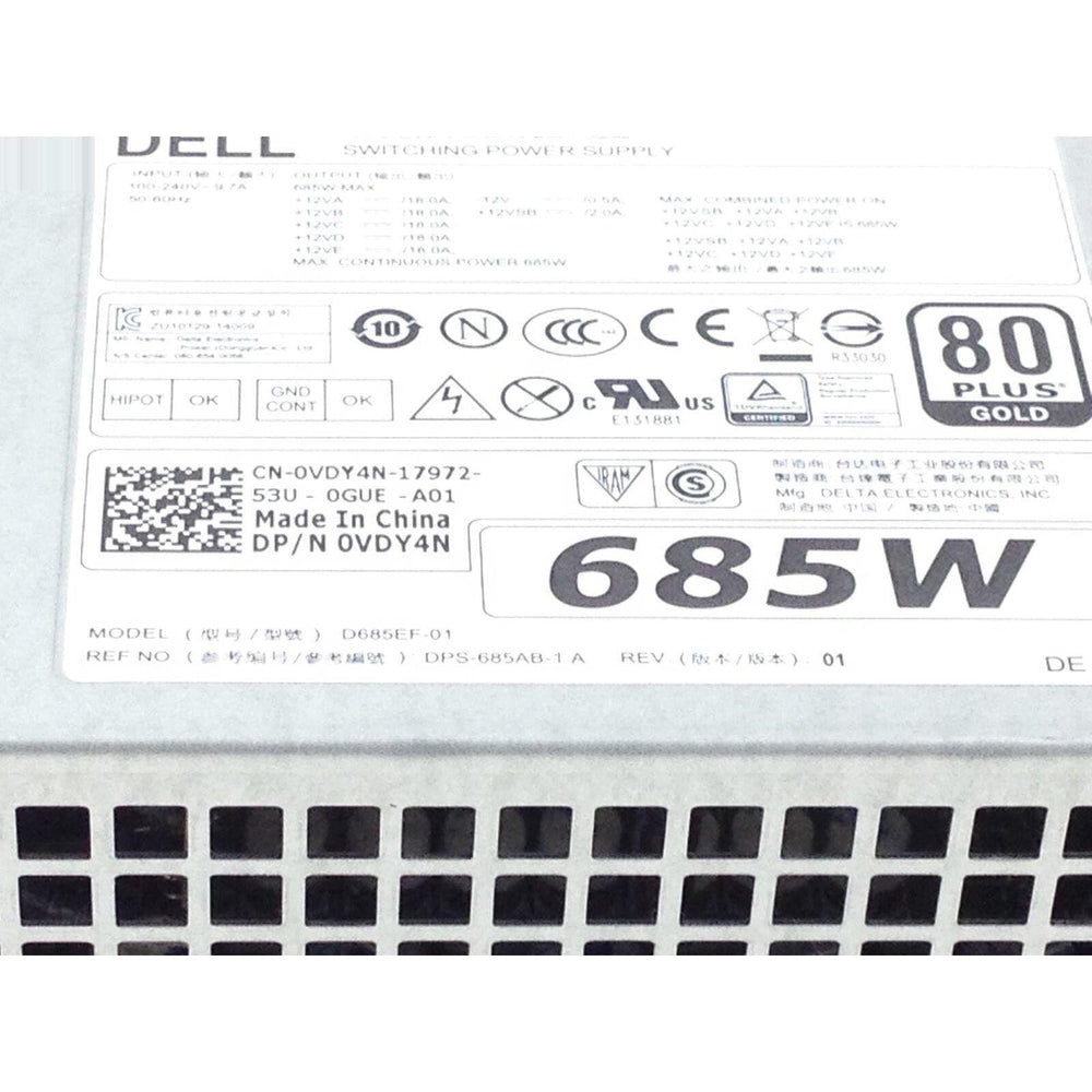 VDY4N Dell Precision T7810 685W 80 Plus PSU Power Supply-FoxTI