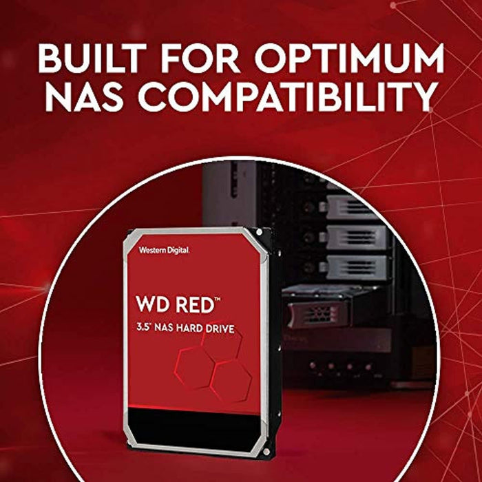 WD Red 10TB NAS Internal Hard Drive - 5400 RPM Class, SATA 6 Gb/s, CMR, 256 MB Cache, 3.5" - WD101EFAX - MFerraz Tecnologia