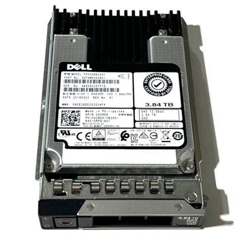 XCRDV DELL TOSHIBA 3.84TB  2.5" 12GBPS SAS SSD PX05SRB384Y 0XCRDV - (561) 808-9569